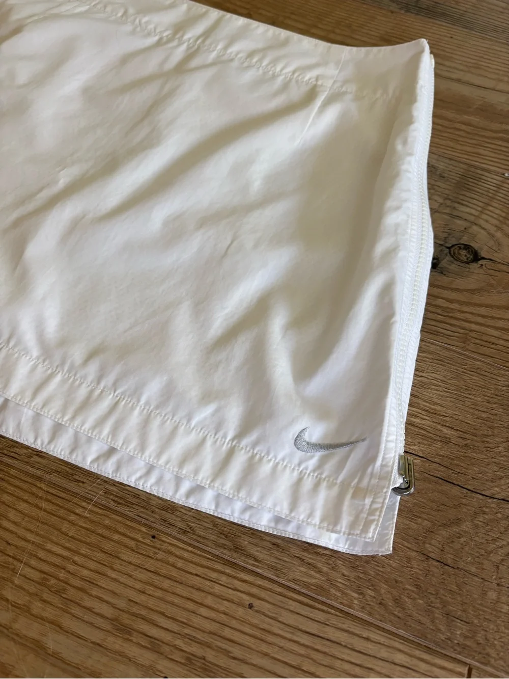 Vintage Nike White Side Zip Mini Tennis Skirt Small